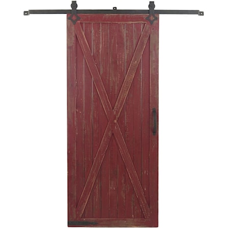 Wooden Barn Door on Metal Slid